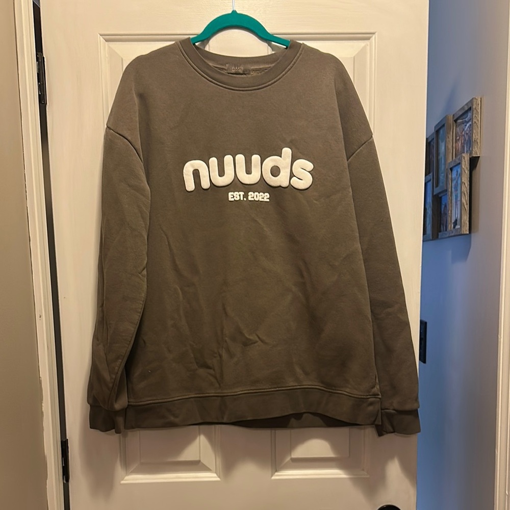Nuuds Mocha birthday sweatshirt